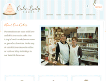 Tablet Screenshot of cakelady.co.uk